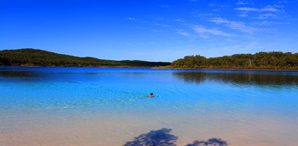 Swimming - Lake McKenzie - Fraser Island - QLD T (PB5D 00 51A1858)